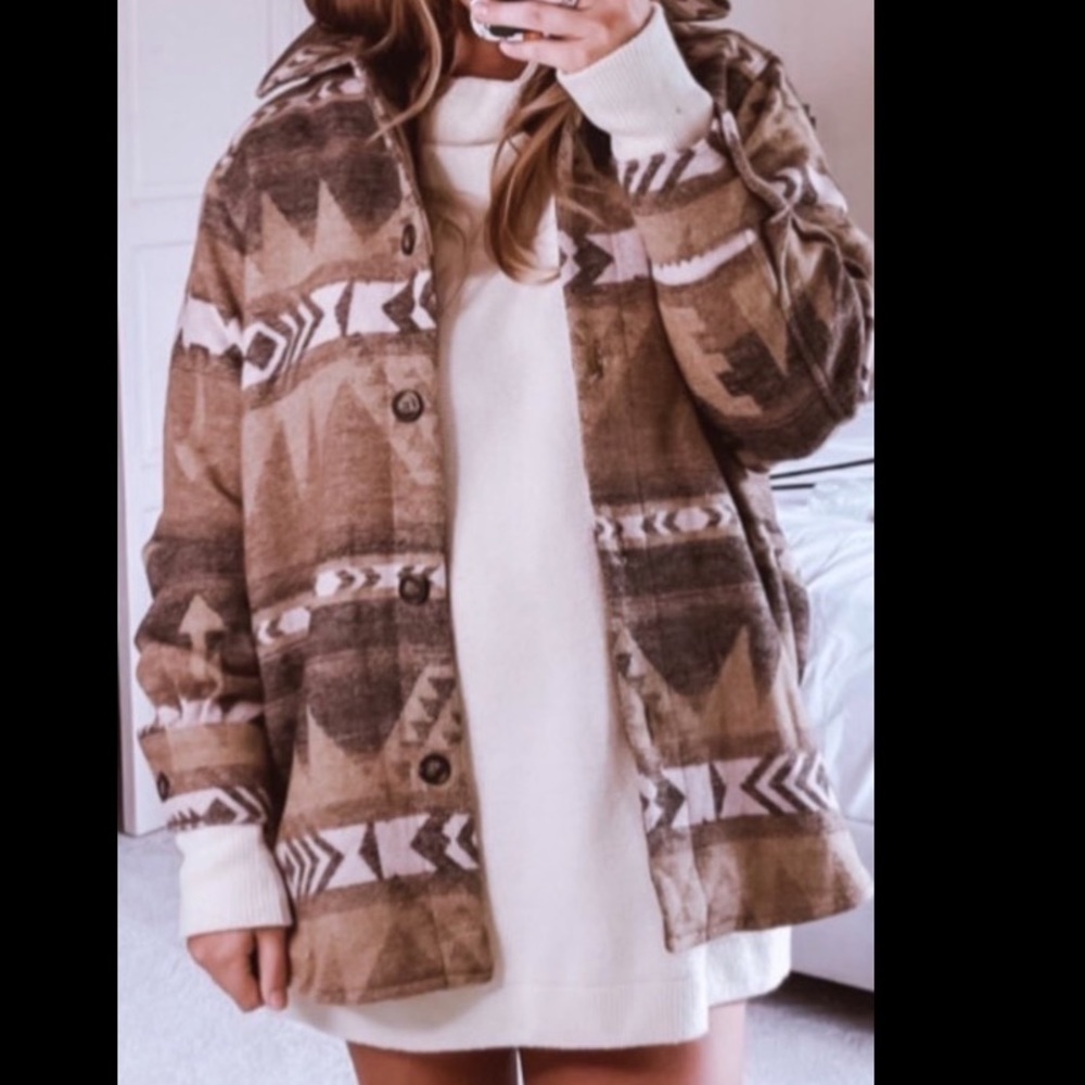 BB Dakota x Steve Madden Big Sky Shacket in Nutmeg